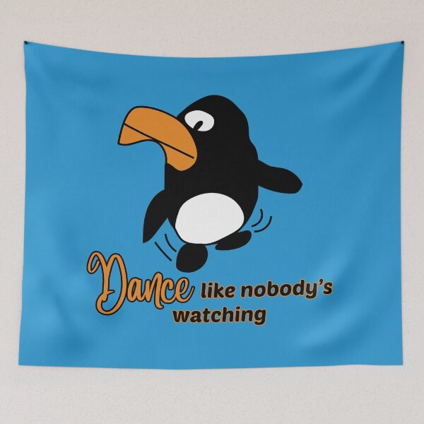 Item preview, "Dance like nobody's watching" Dancing Penguin by Everything Eli designed and sold by EverythingEli.