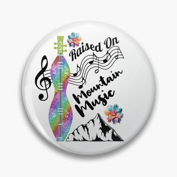 Item preview, Raised on Mountain Music – Rainbow Glitter Dulcimer Design designed and sold by Hearts Of Appalachia.