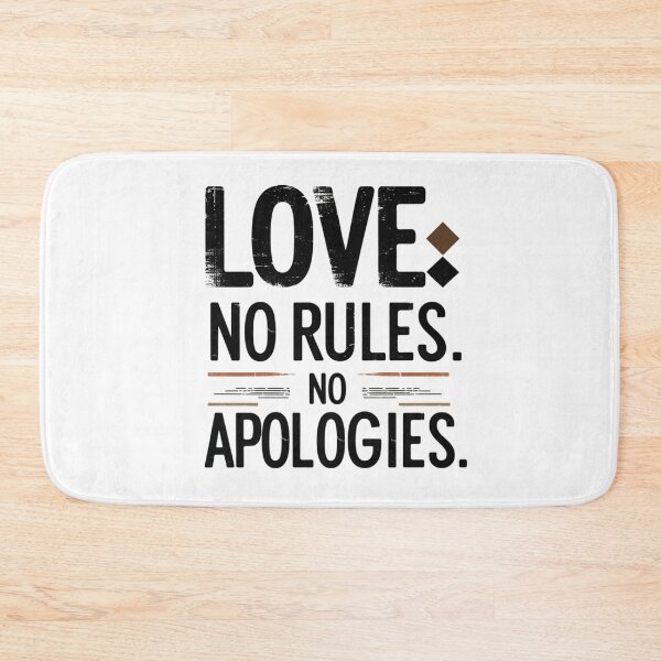 Item preview, Love. No Rules. No Apologies. — Bold Minimal Vintage Quote Design designed and sold by Irene Catchmind.