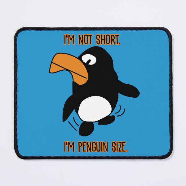Item preview, "I'm not short. I'm penguin size" Dancing Penguin by Everything Eli designed and sold by EverythingEli.
