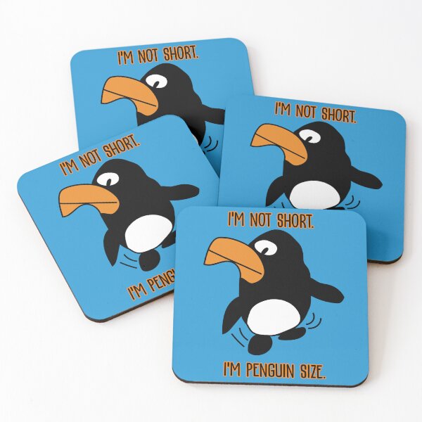 Item preview, "I'm not short. I'm penguin size" Dancing Penguin by Everything Eli designed and sold by EverythingEli.