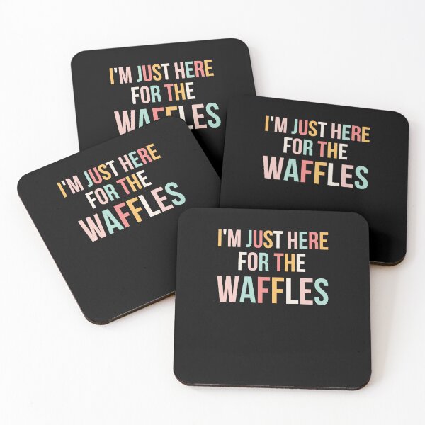 Item preview, I'm just here for the waffles funny breakfast fan foodie designed and sold by snowry.