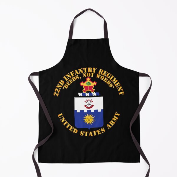 Item preview, Army - COA - 22nd Infantry Regiment - Deed Not Words designed and sold by Military Insignia Products.
