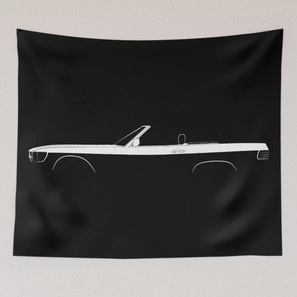 Item preview, SL Roadster R107 (White) designed and sold by Car Silhouettes.