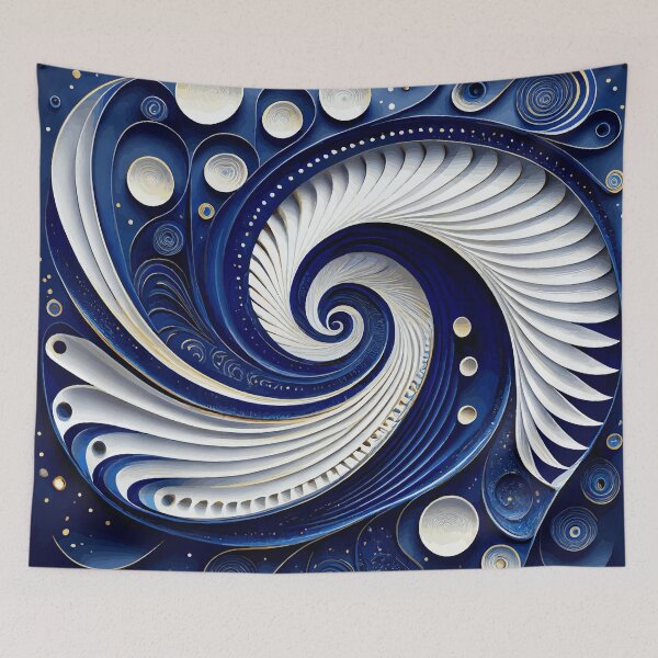 Item preview, Colorful Abstract Fibonacci Art 177 designed and sold by Vicky Brago-Mitchell®.