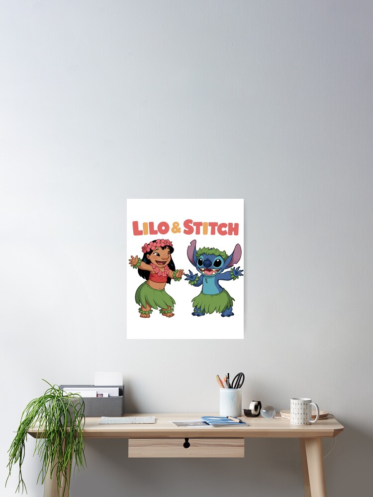 Lilo and Stitch hula dancing Poster