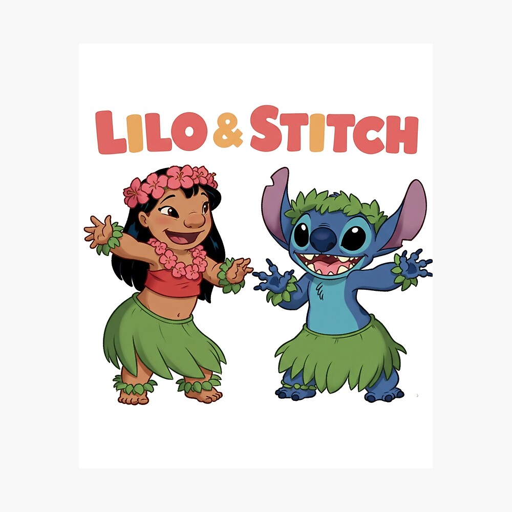 Lilo and Stitch hula dancing Poster