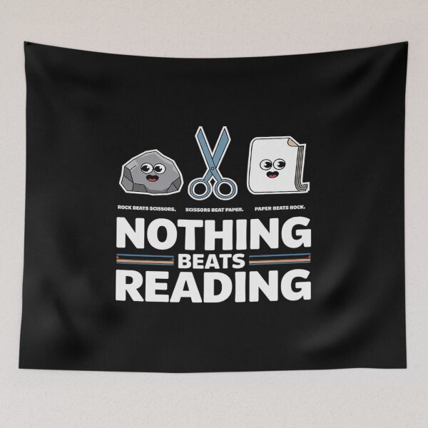 Item preview, Nothing Beats Reading Rock Paper Scissors designed and sold by MAKOPOKOShop.