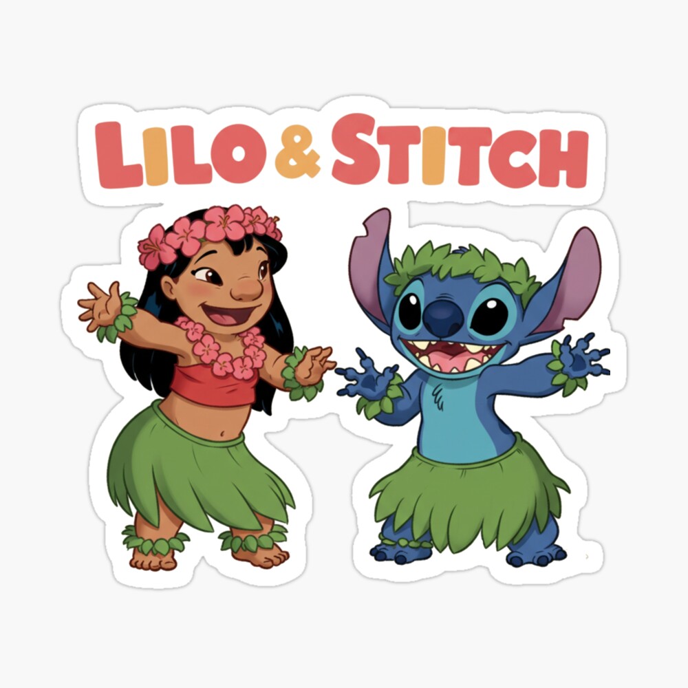 Lilo and Stitch hula dancing Poster
