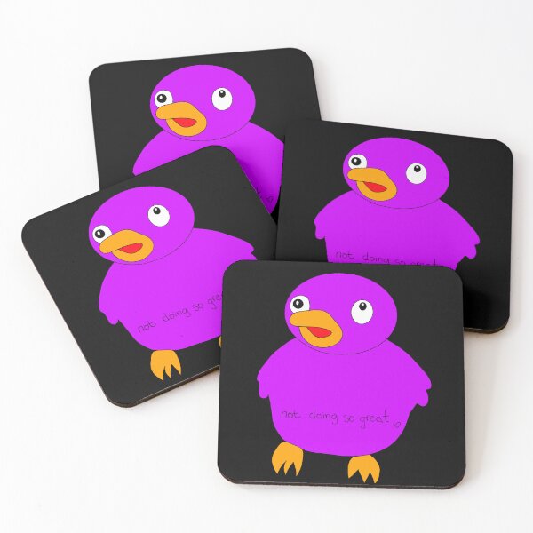 Item preview, Unwell purple duck designed and sold by DuckinDope.