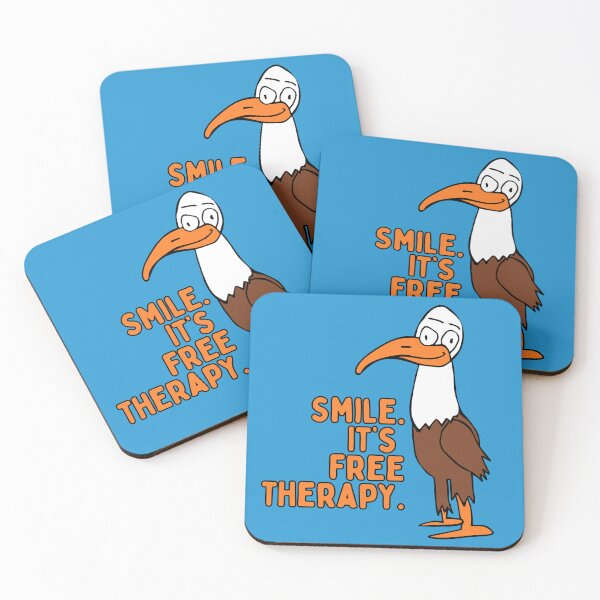 Item preview, Smiling Eagle "Smile. It's free therapy" by Everything Eli designed and sold by EverythingEli.