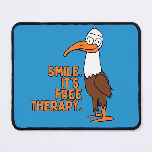 Item preview, Smiling Eagle "Smile. It's free therapy" by Everything Eli designed and sold by EverythingEli.