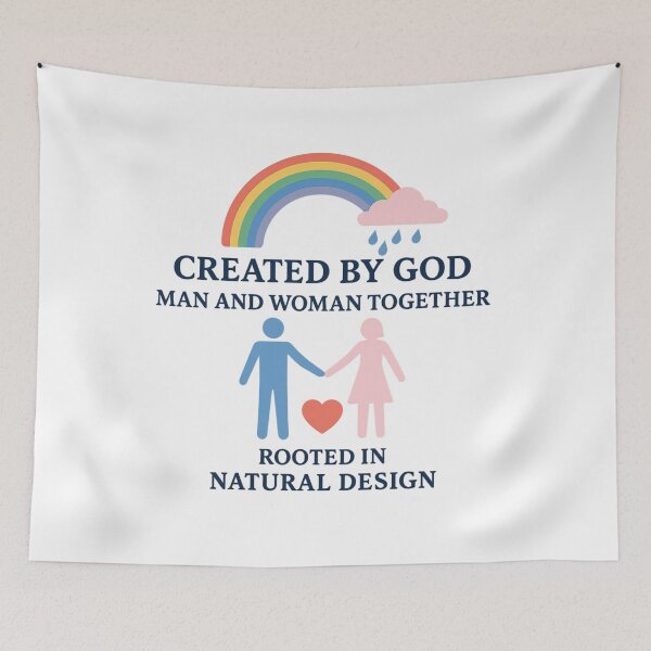 Item preview, God's creation:Man, Woman, Unity, Nature, Truth-design designed and sold by ‏Designly Yours‏.