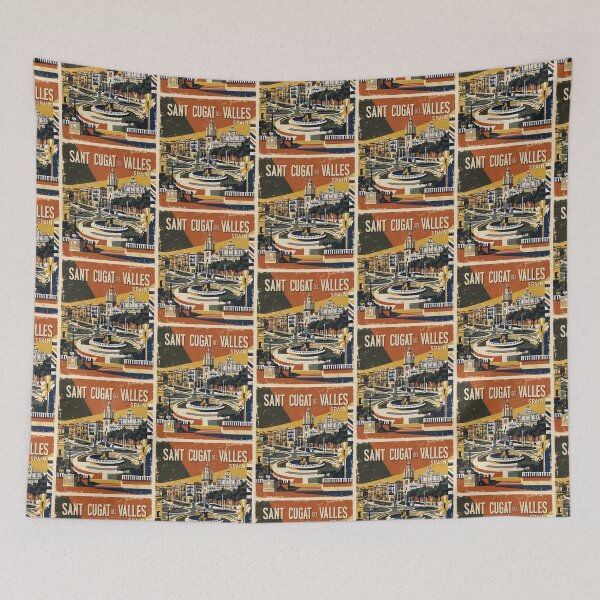 Item preview, Sant Cugat del Valles Spain Vintage Travel Tourism designed and sold by TravelersGems.