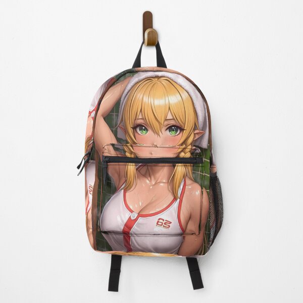 Item preview, Leafa Sword Art Online Anime Girl Wet Blonde Twin Braids Gym Shine designed and sold by bolleykoldl.