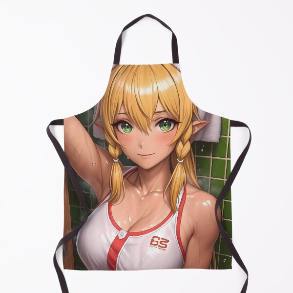 Artikelvorschau, Leafa Sword Art Online Anime Girl Nasse Blondine Zwillingszöpfe Gym Shine entworfen und verkauft von bolleykoldl.