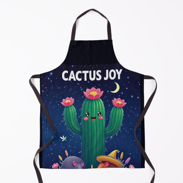 Item preview, Cactus Joy – Adorable Cartoon Desert Under Moonlight designed and sold by Taans-Creation.