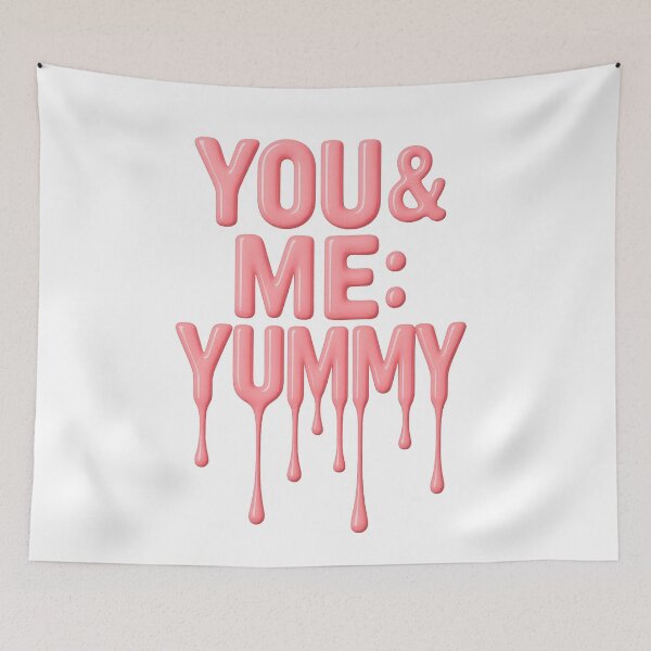 Item preview, You & Me: Yummy (Drippy Text Art) designed and sold by lapart.