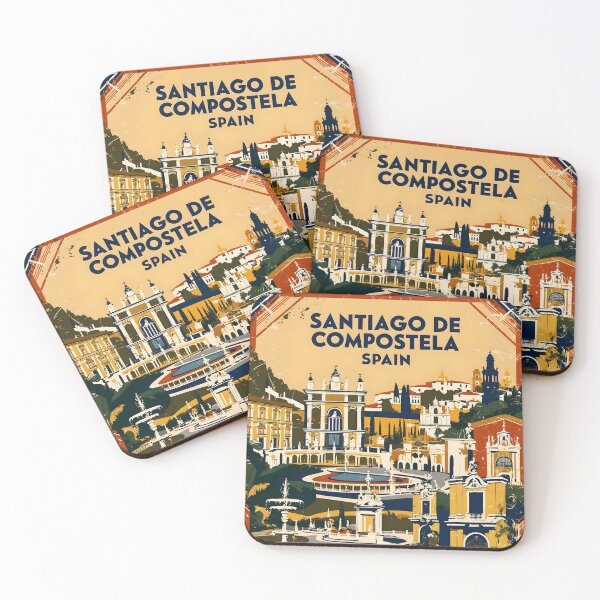 Item preview, Santiago de Compostela Spain Vintage Travel Tourism designed and sold by TravelersGems.