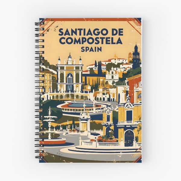Item preview, Santiago de Compostela Spain Vintage Travel Tourism designed and sold by TravelersGems.