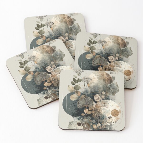 Item preview, Botanical Wabi – Modern Japanese Floral Abstract designed and sold by luminumance.
