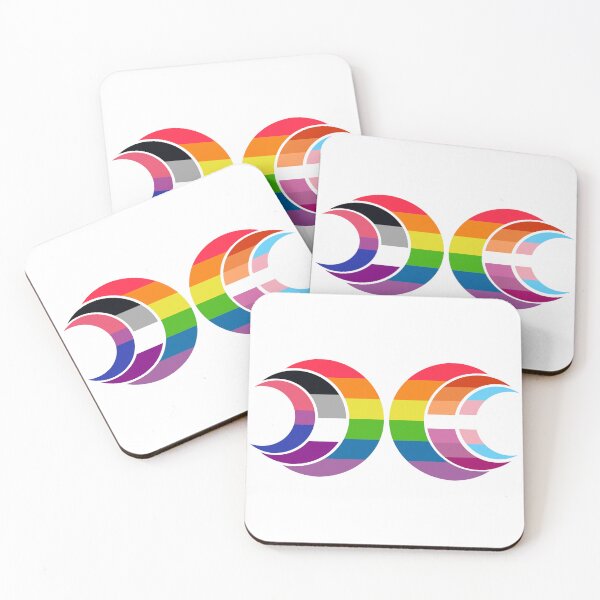 Item preview, Intersecting Pride Crescents: LGBTQ+ Identity Symbol designed and sold by dickensign.
