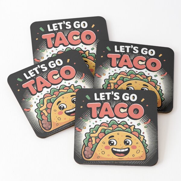 Item preview, Let’s Go Taco – Cute Funny Cartoon Taco T-Shirt designed and sold by grand-shop1.