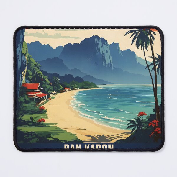 Item preview, Ban Karon Thailand Vintage Retro Travel Tourism designed and sold by TravelersGems.