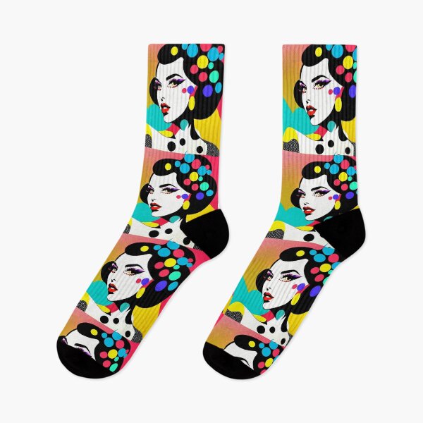 Item preview, Violet, Portrait of a Woman, Colourful, Pop Art, Face designed and sold by AASparksDesigns.
