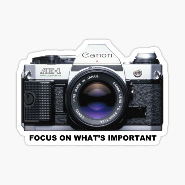 Focus on what's important Sticker