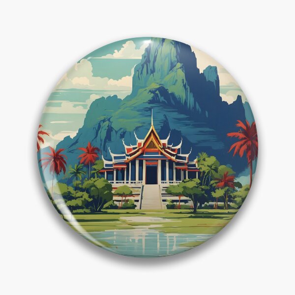 Item preview, Ban Phru Nai Thailand Vintage Retro Travel Tourism designed and sold by TravelersGems.