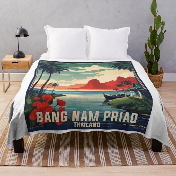 Item preview, Bang Nam Priao Thailand Vintage Retro Travel Tourism designed and sold by TravelersGems.