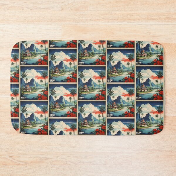 Item preview, Bo Rai Thailand Vintage Retro Travel Tourism designed and sold by TravelersGems.