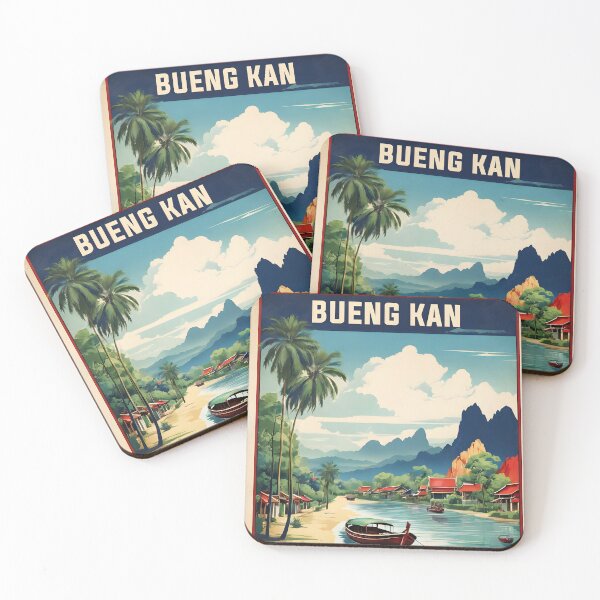 Item preview, Bueng Kan Thailand Vintage Retro Travel Tourism designed and sold by TravelersGems.