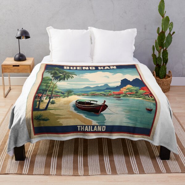 Item preview, Bueng Kan Thailand Vintage Retro Travel Tourism designed and sold by TravelersGems.