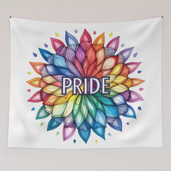 Item preview, Radiant Rainbow PRIDE Mandala designed and sold by Boddicca.