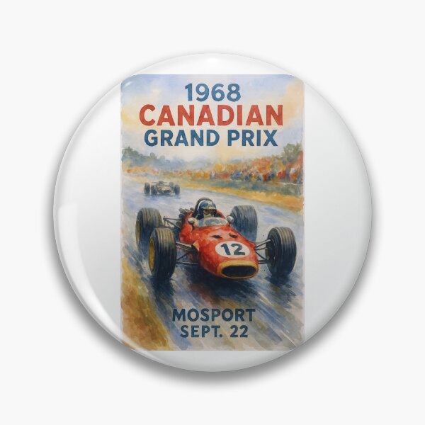 Item preview, 1968 canadian Grand Prix Automobile Race poster  designed and sold by retrographics.