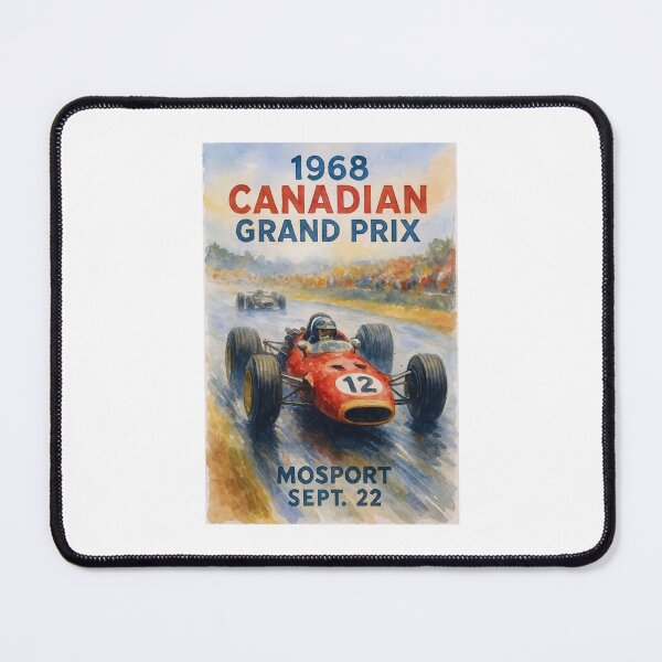 Item preview, 1968 canadian Grand Prix Automobile Race poster  designed and sold by retrographics.
