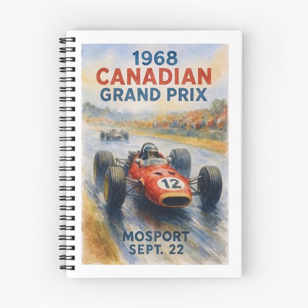 Item preview, 1968 canadian Grand Prix Automobile Race poster  designed and sold by retrographics.