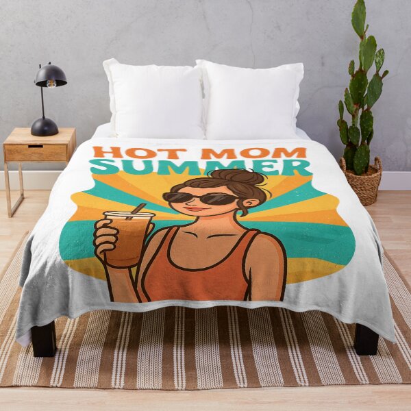 Item preview, Hot Mom Summer Cartoon Illustration designed and sold by dessertcruzing.