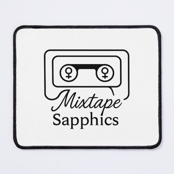 Item preview, black mixtape sapphics logo designed and sold by MixtapeSapphics.