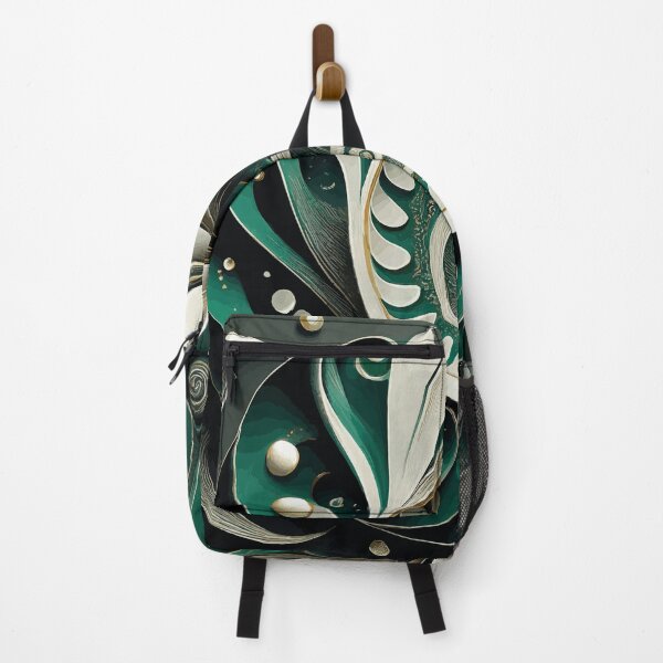 Item preview, Abstract Spiral Green and White 176 designed and sold by Vicky Brago-Mitchell®.