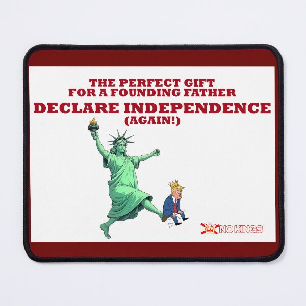 Item preview, Lady Liberty Declare Independance No Kings Trump Protest Flair designed and sold by ProtestThreads.