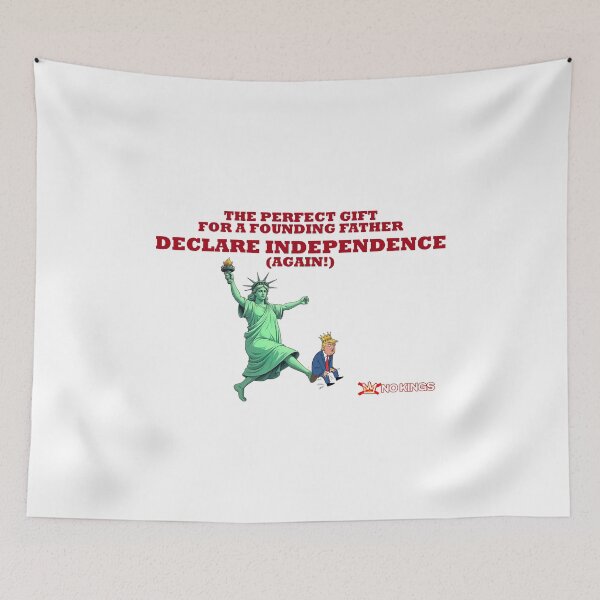 Item preview, Lady Liberty Declare Independance No Kings Trump Protest Flair designed and sold by ProtestThreads.