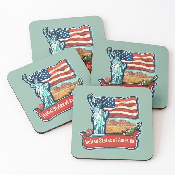 Item preview, United States of America – Scenic Patriotic designed and sold by Myra365Art.