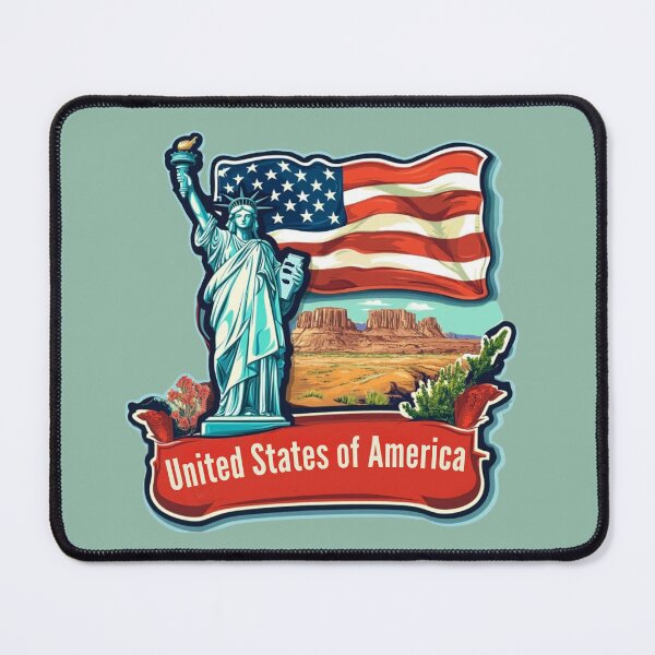 Item preview, United States of America – Scenic Patriotic designed and sold by Myra365Art.