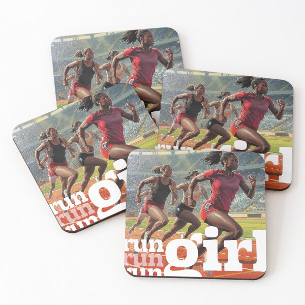 Item preview, RUN GIRL RUN (TRACK STAR) designed and sold by alegnacreates.