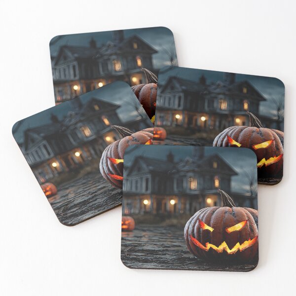 Item preview, Haunted Evening With Glowing Jack-O'-Lanterns - Jigsaw Puzzle, etc designed and sold by jecphotography and art.