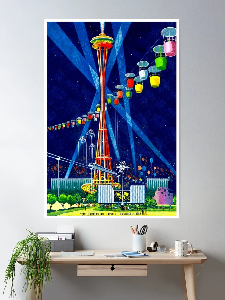 SEATTLE WORLDS FAIR : Vintage 1962 Advertising Print SEATTLE WORLDS FAIR : Vintage 1962 Advertising Print