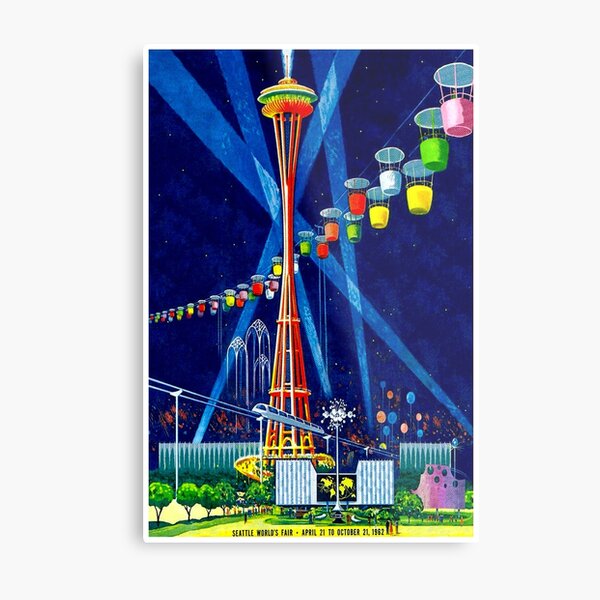SEATTLE WORLDS FAIR : Vintage 1962 Advertising Print